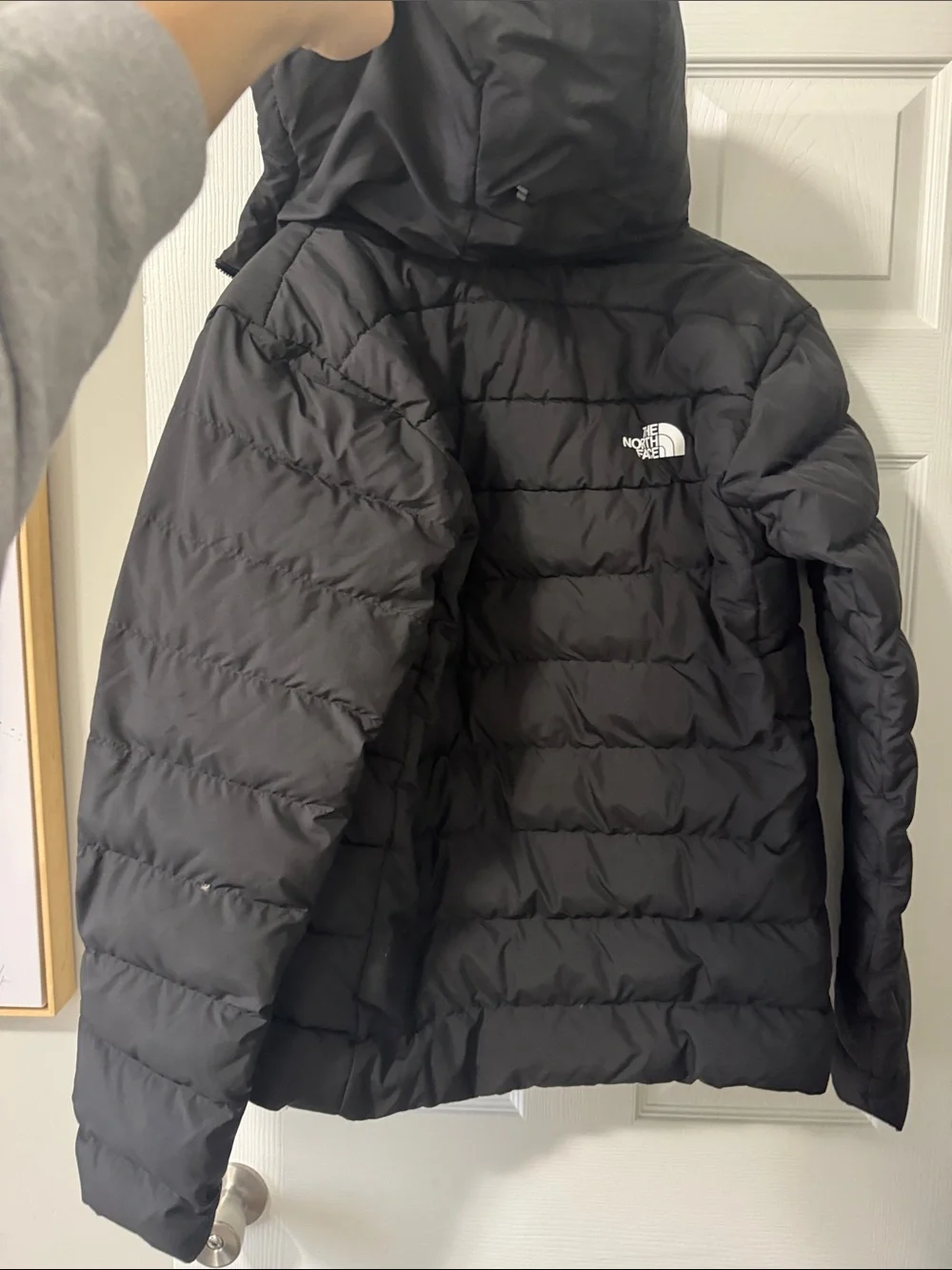 The North Face Black Hooded Quilted Jacket